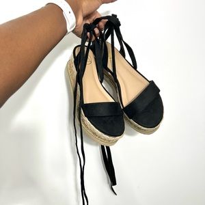 MISSGUIDED Lace Up Platform Sandals